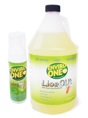 Enviro-one Non-Toxic Head Lice Treatment with refillable foam bottle