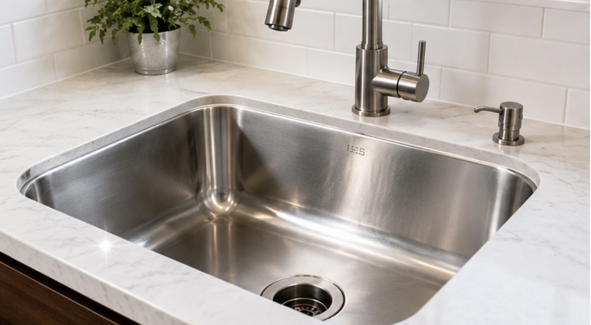 Kitchen sink and counter cleaner