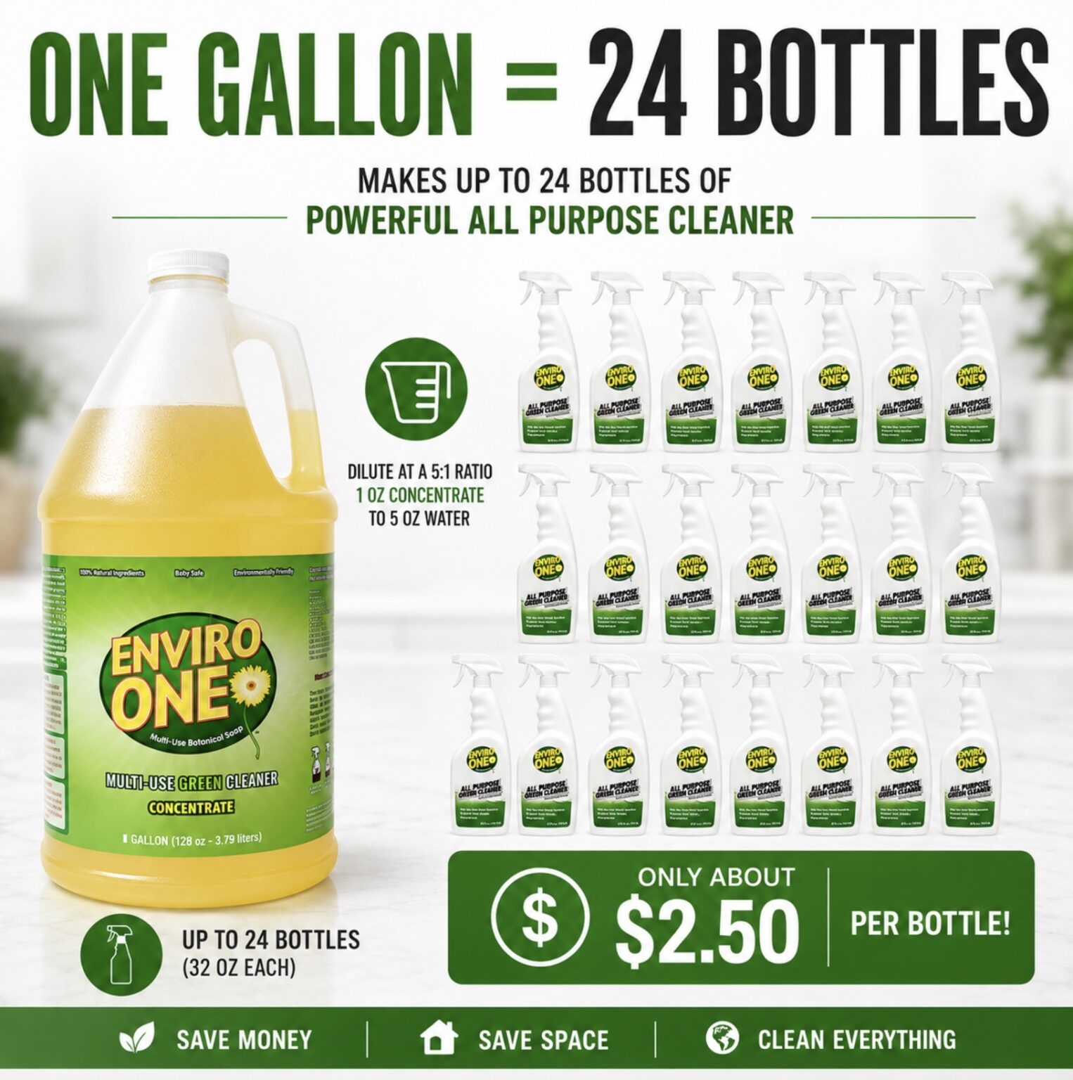 #1 Most Powerful Natural Cleaner - Enviro-One | Non-Toxic Cleaning ...