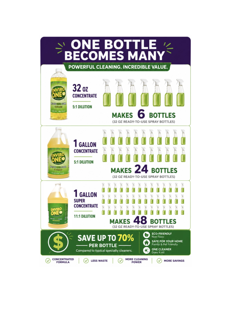 Info-graph-how-many-bottles-of-cleaner-can-enviro-one-non-toxic-cleaner-make