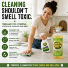 Unscented fragrance-free cleaning products