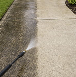 Non-toxic concrete pressure washing cleaner