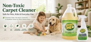 Enviro-One non-toxic carpet cleaner.